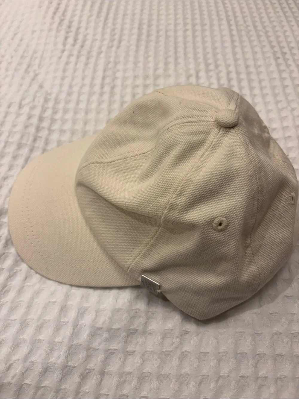 H&M Cream Canvas Baseball Cap